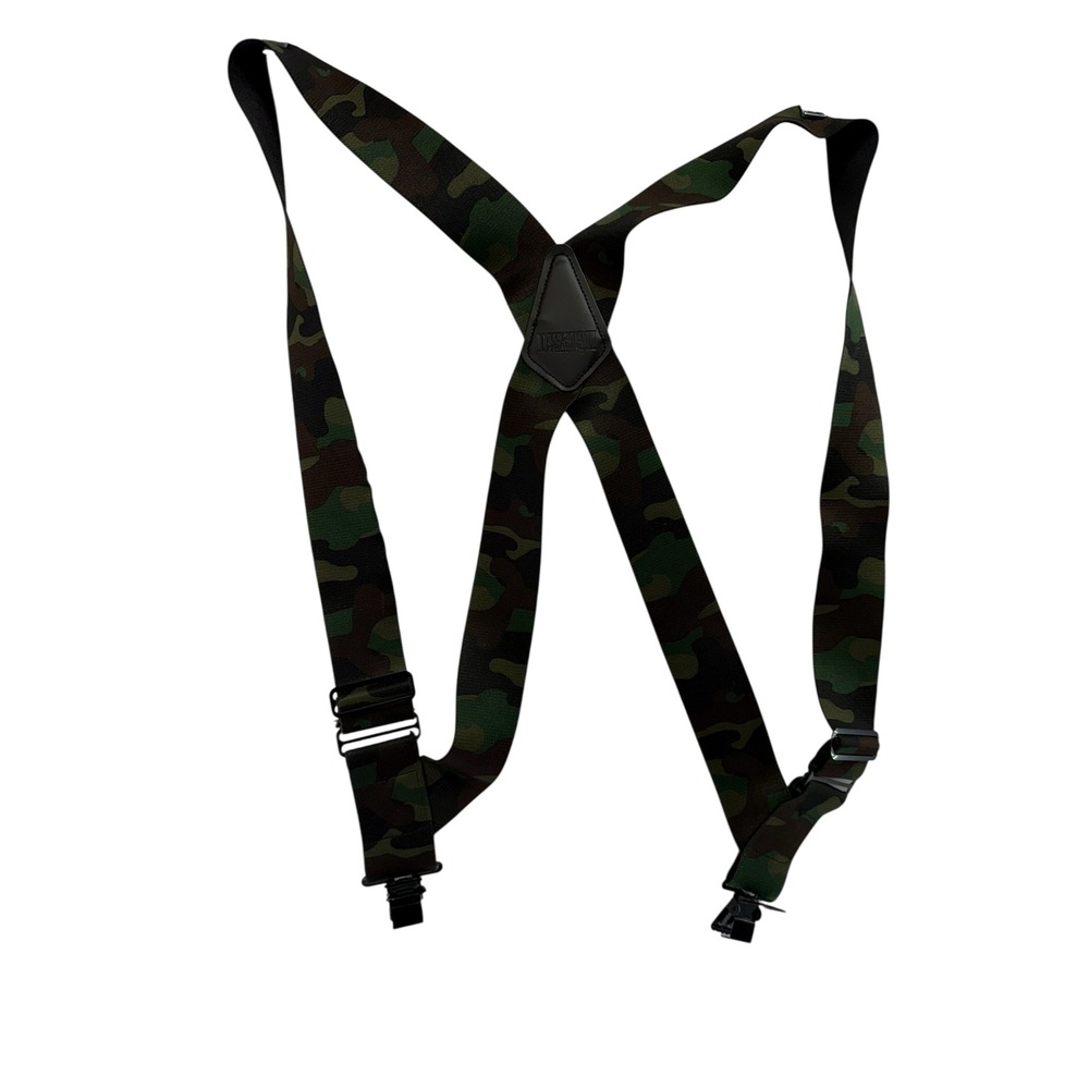 Duluth Trading Co Mens Suspenders Camouflage X-Back Heavy Duty Workwear